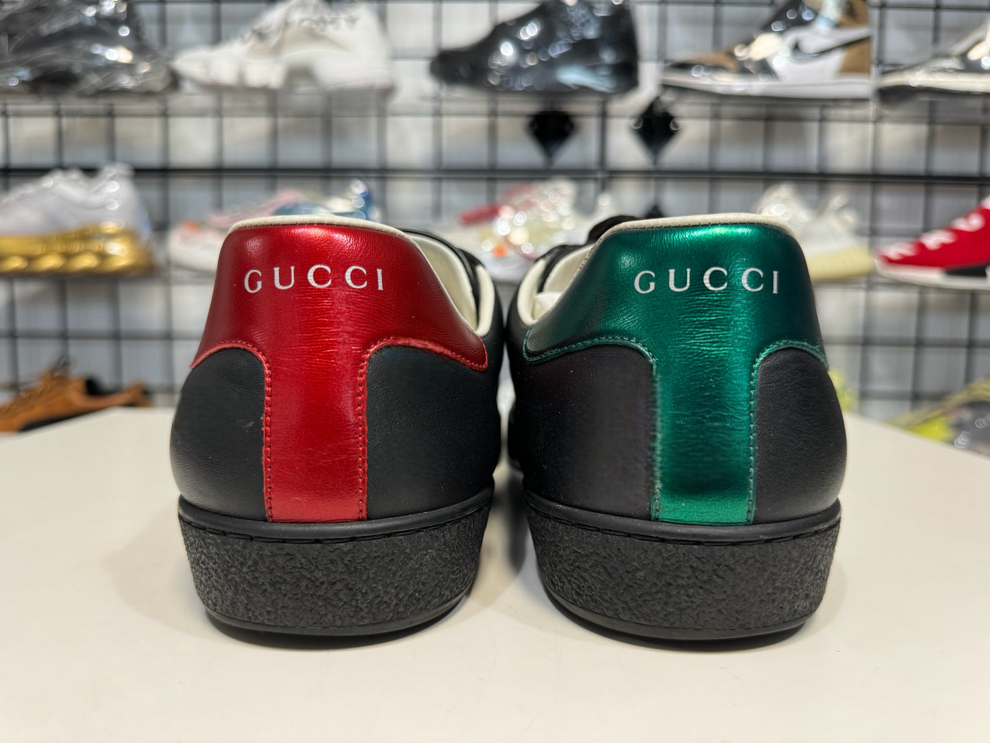 Gucci Ace GG Logo Stripe Sneaker size 11G