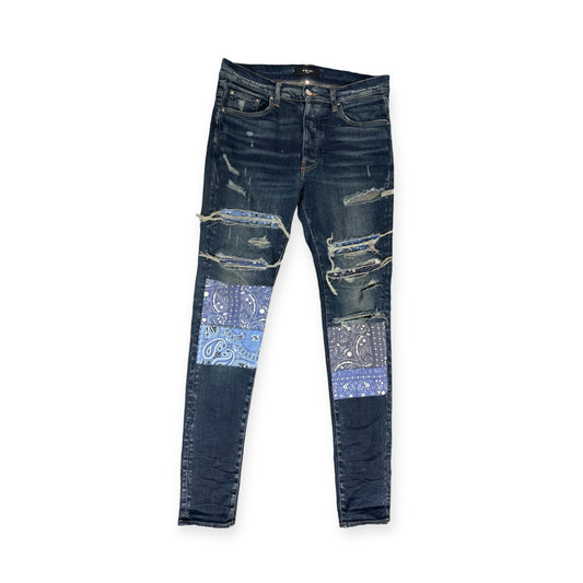 Amiri Denim Bandana Jeans Size 31