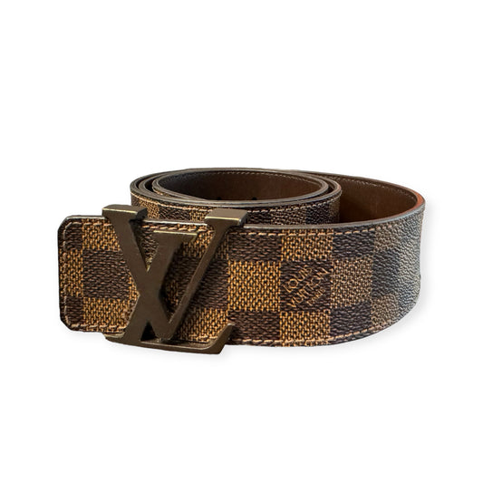 Louis Vuitton Brown Leather Belt size 34