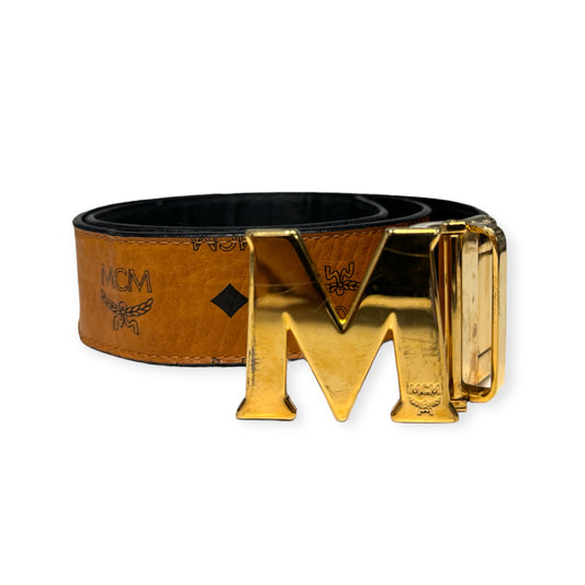 MCM Reversible Leather Belt Size 34/36