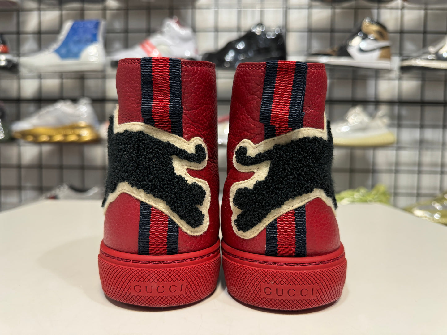 Gucci Panter Leather High Top Sneaker size 7.5G