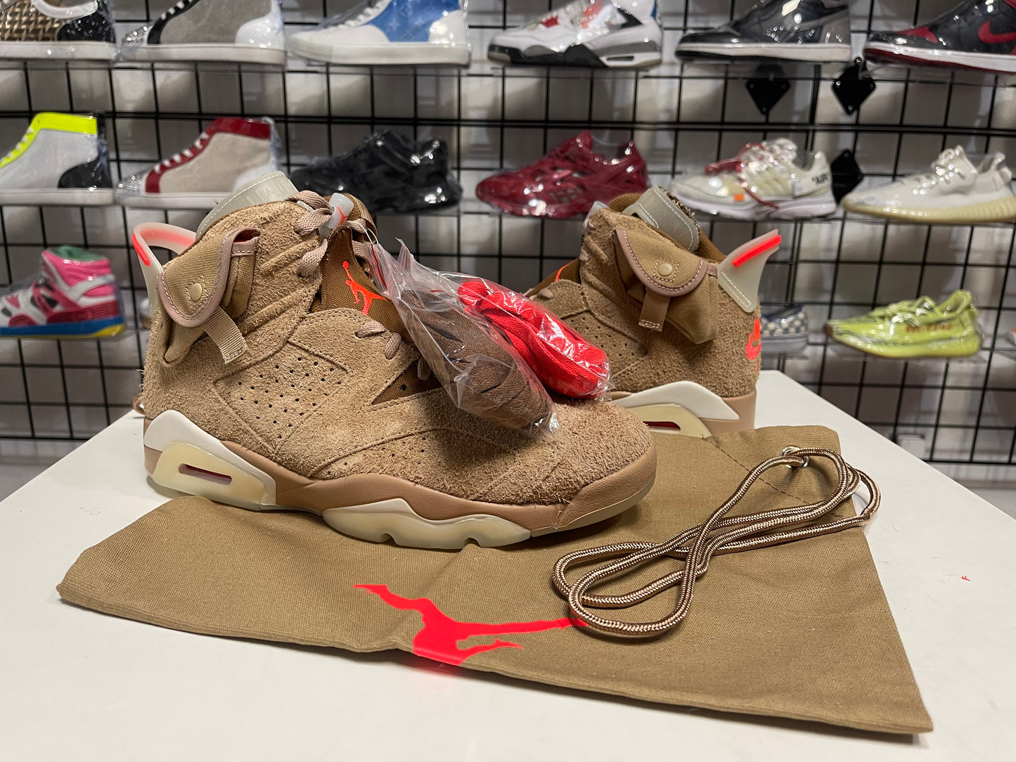 Brand New Jordan 6 Travis Scott Khaki Size 9.5