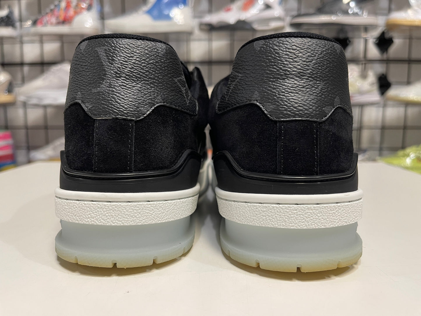 Louis Vuitton LV Trainer Black Sneaker Size 7.5LV