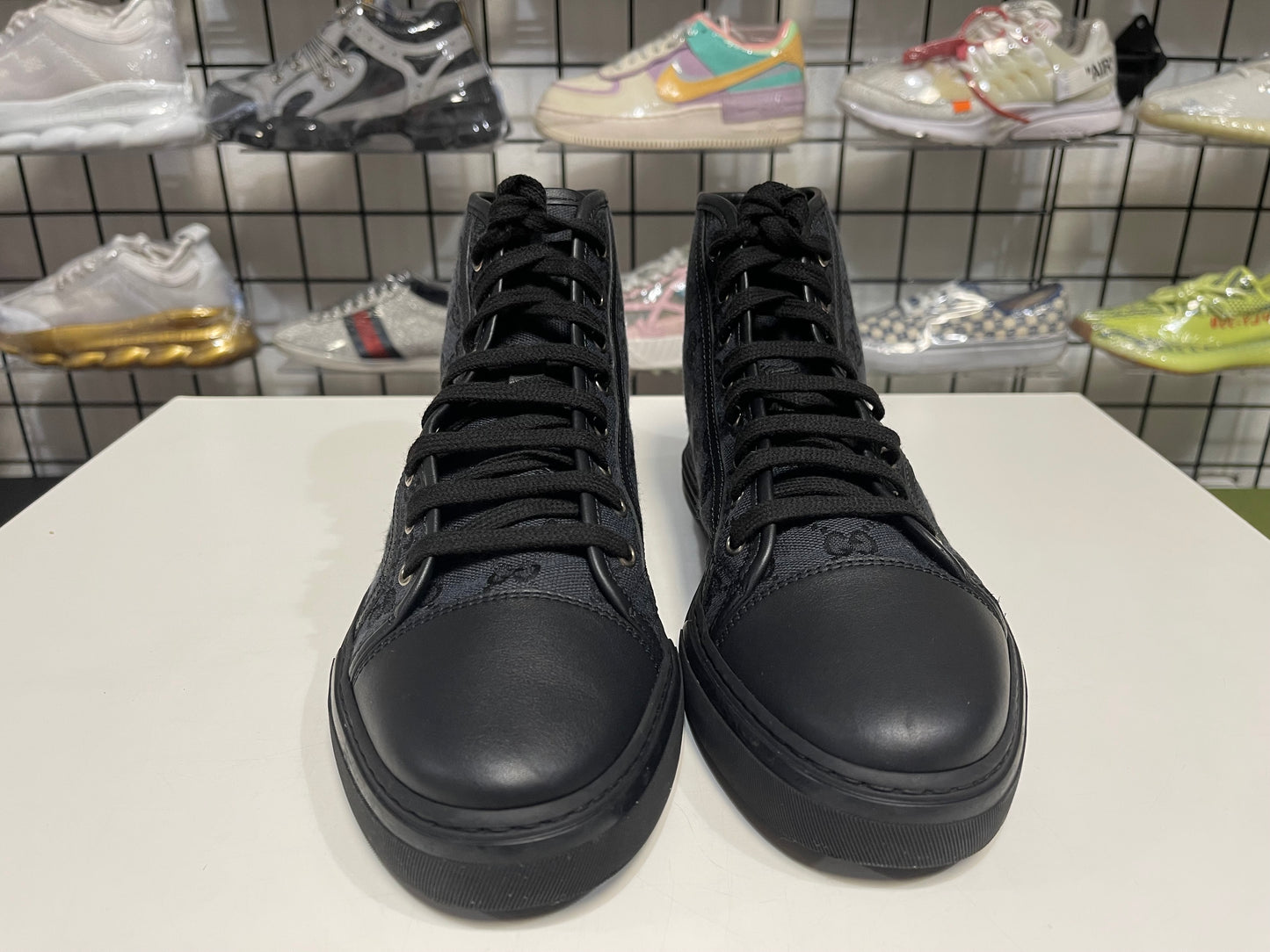 Gucci High Canvas Sneaker Size 7.5G