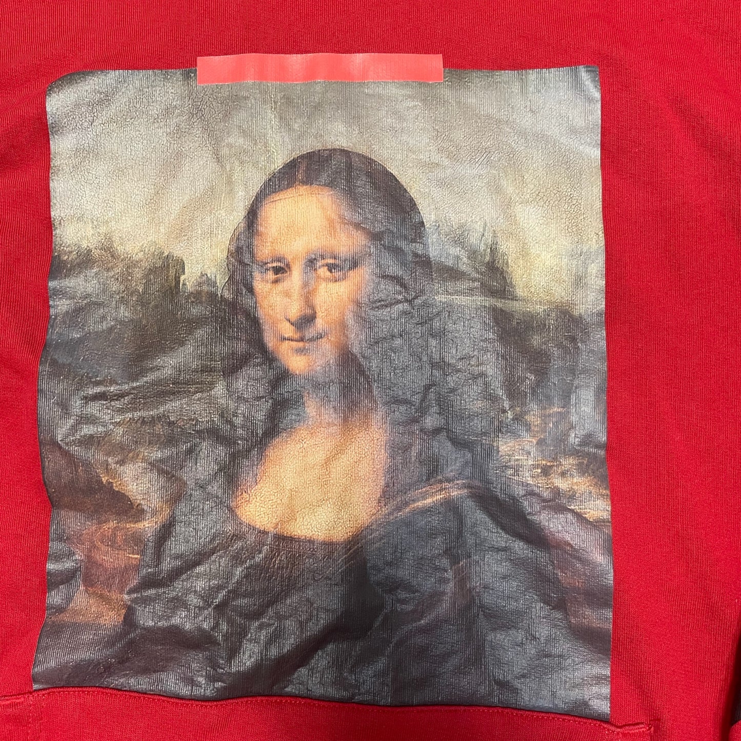 Off-White Mona Lisa Temperature Hoodie Red Size L