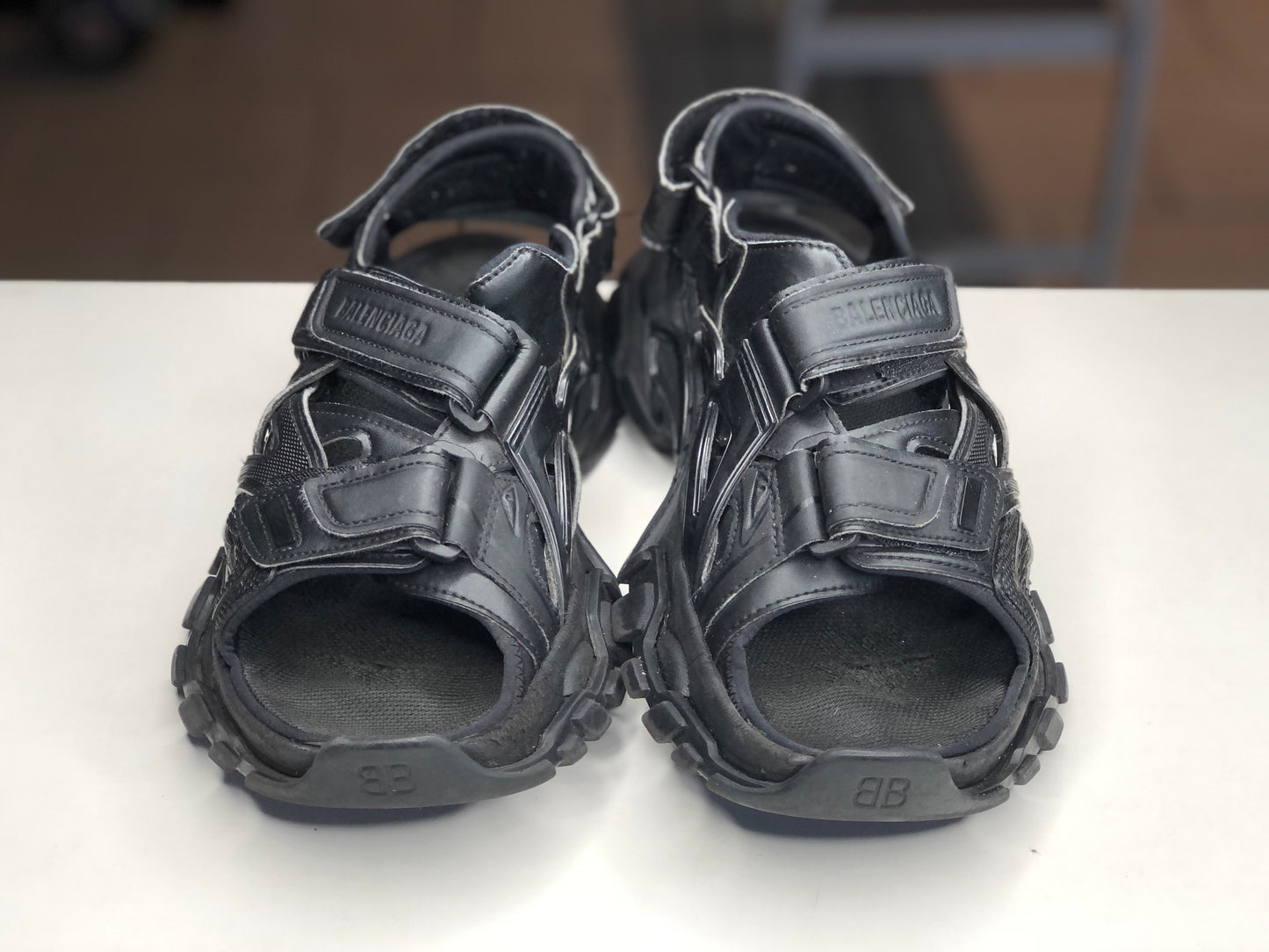 Balenciaga Track Touch Strap Sandals size 40