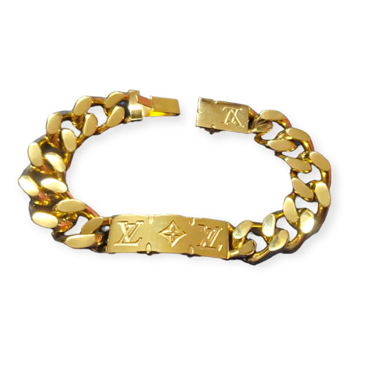 Louis Vuitton Chain Link Gold Tone Bracelet