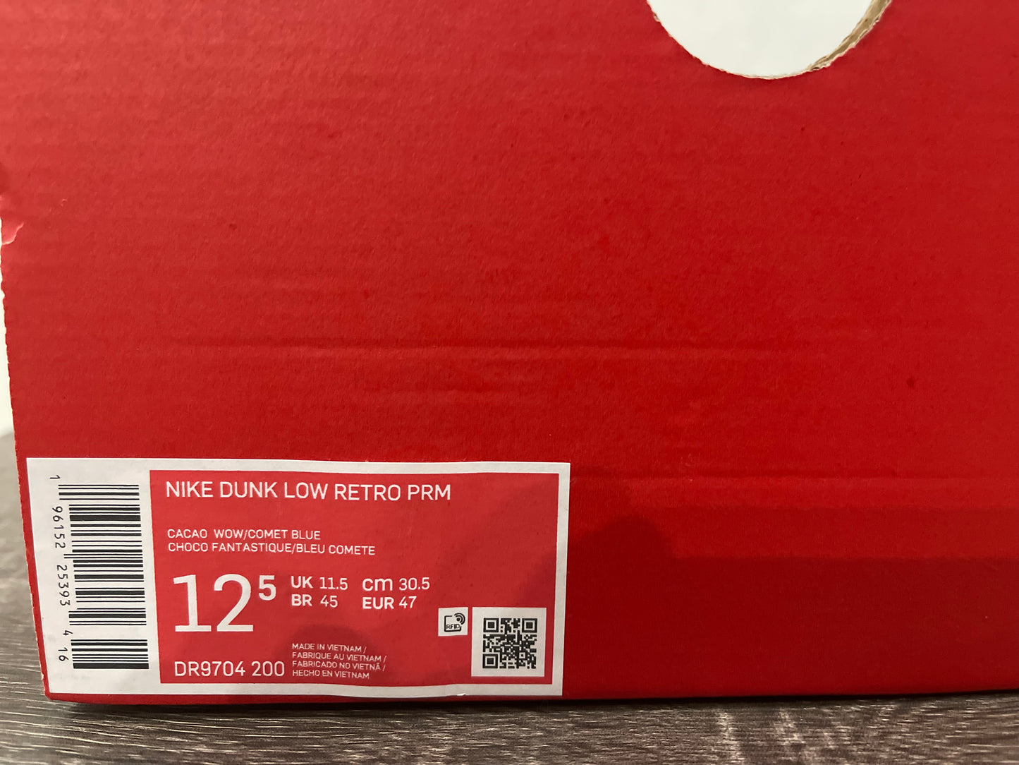 Brand New Nike Dunk Low Retro Mars Stone size 12.5
