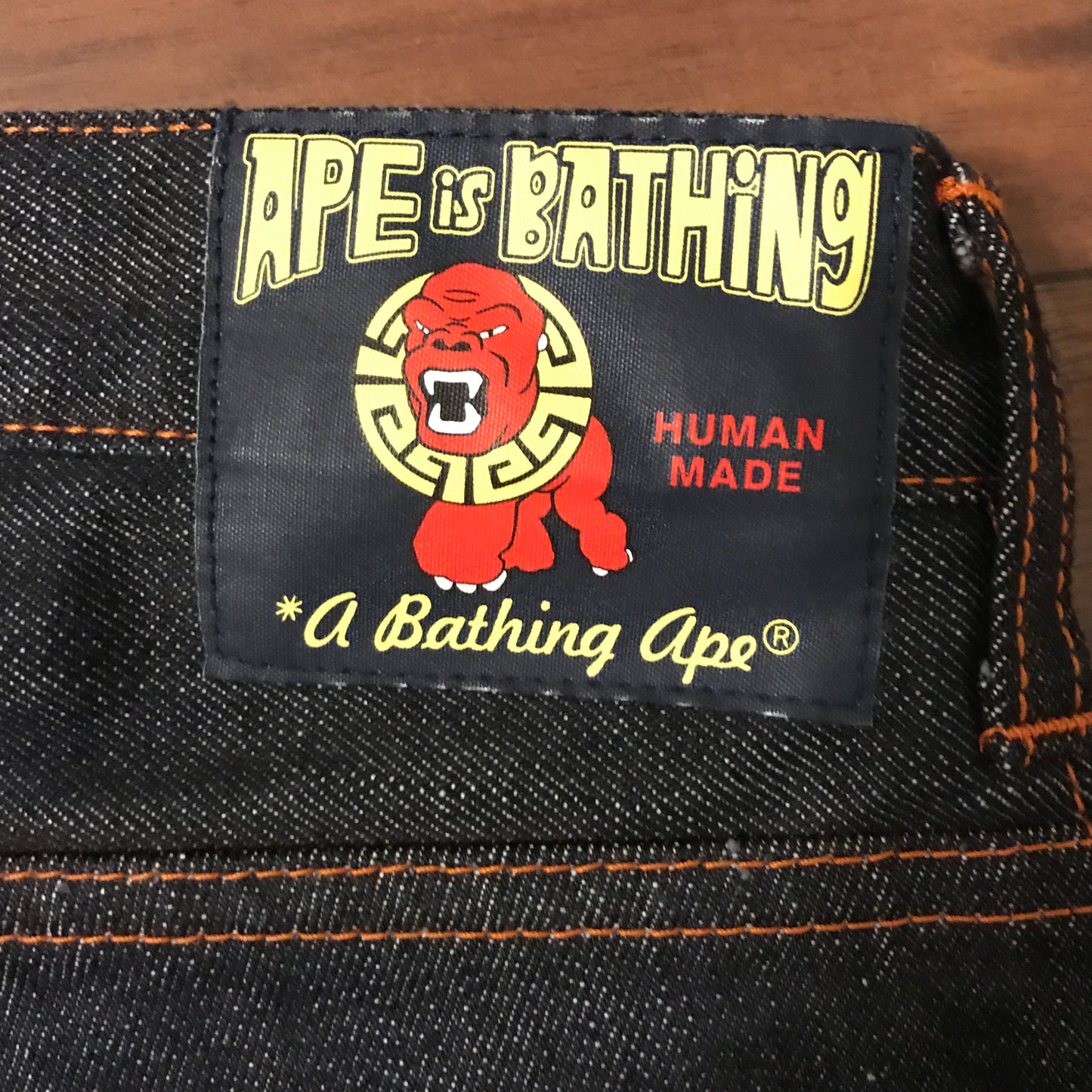 A Bathing Ape Human Made Selvedge Denim Jeans