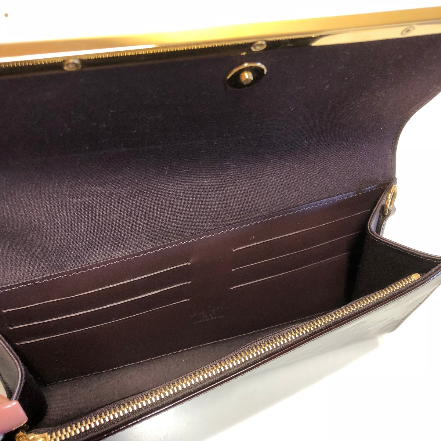 Louis Vuitton Rossmore MM Amarante Fauviste Vernis Leather Shoulder Bag