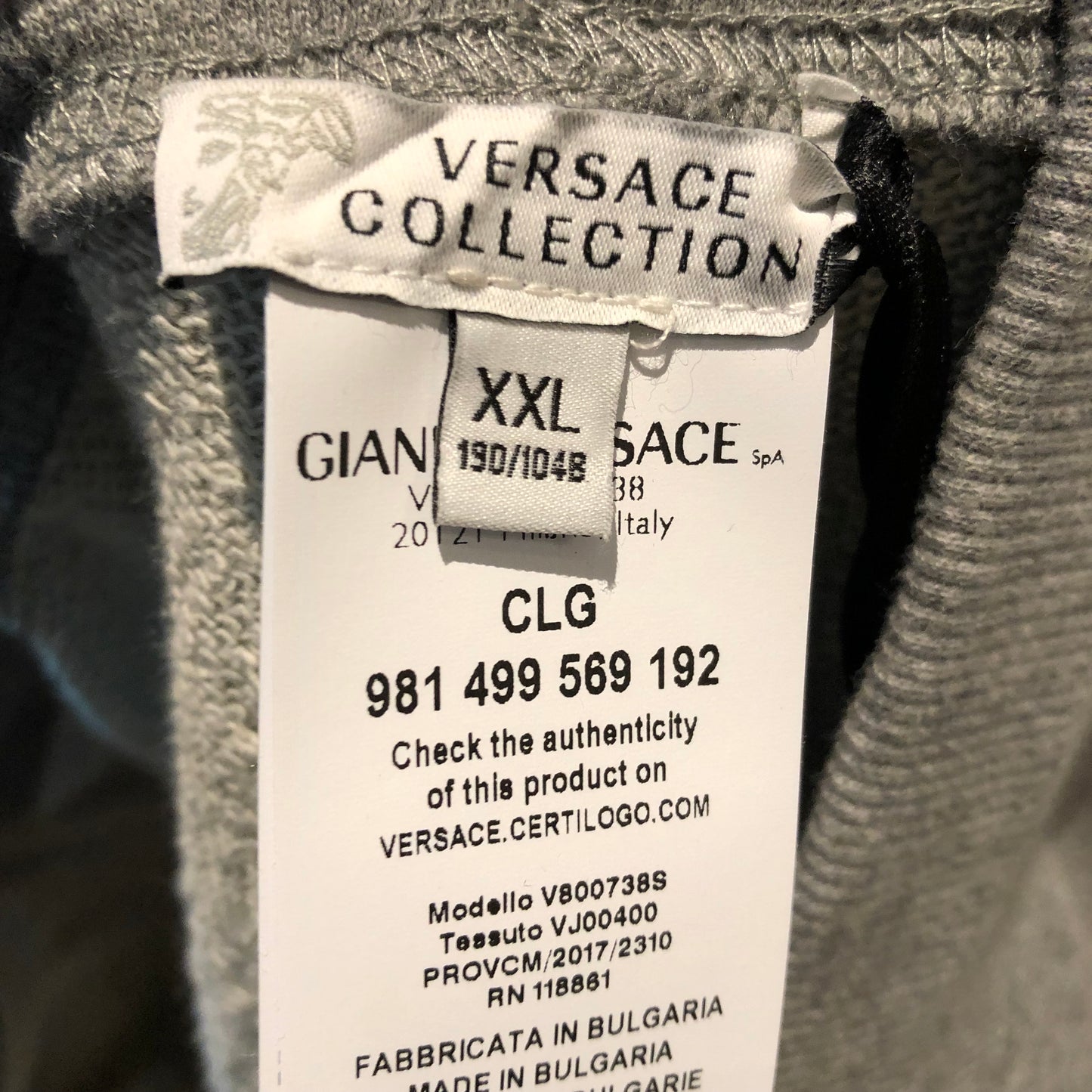 Versace Grey Jogger Pants