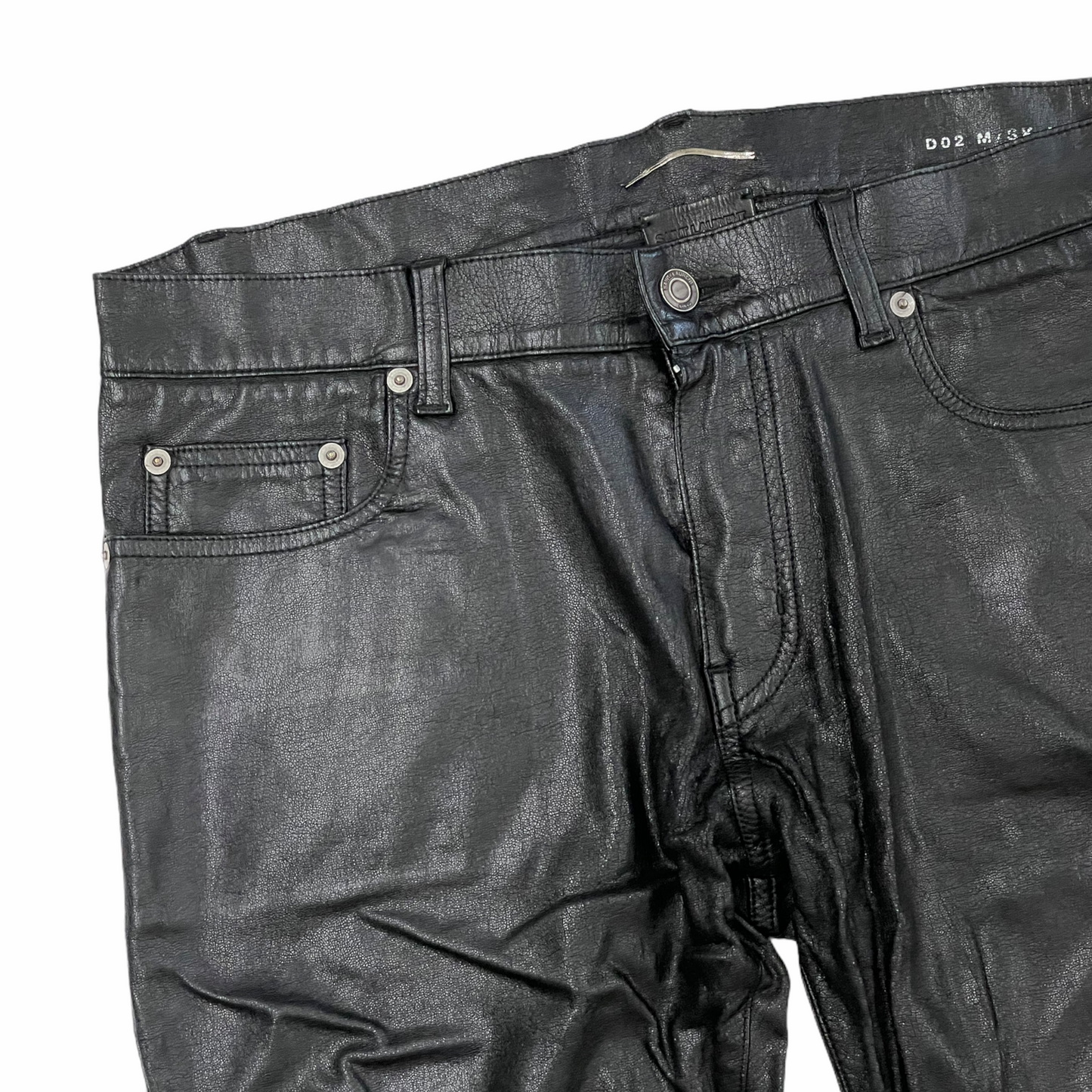 Saint Laurent Paris Faux Leather Pants