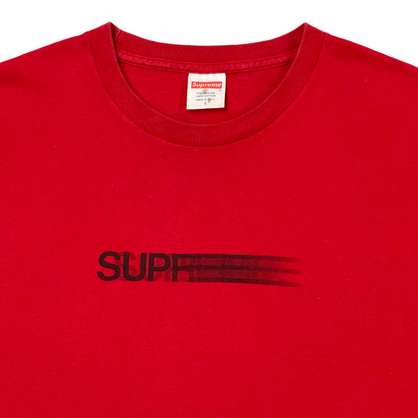 Supreme Motion Logo Tee Red SS16 Size Large