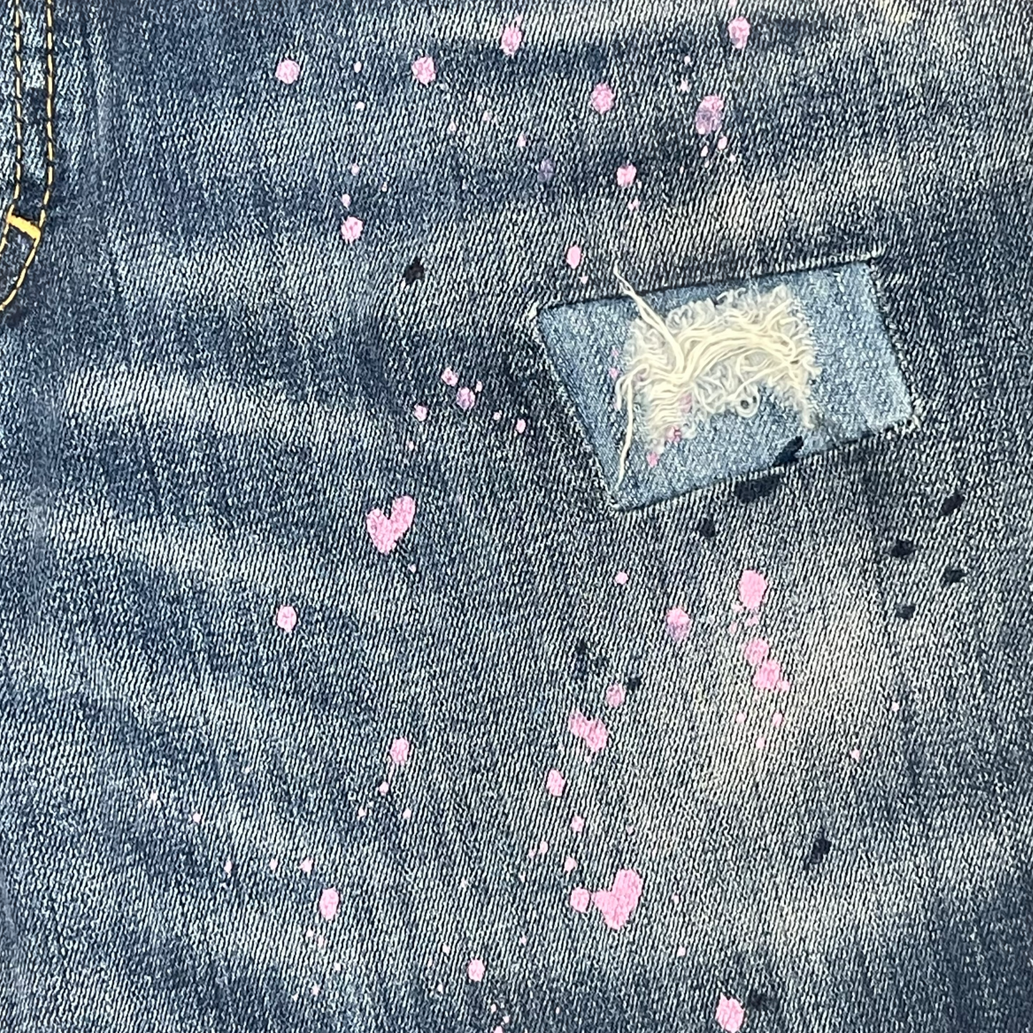 Dsquared Paint Splatter Distress Jeans
