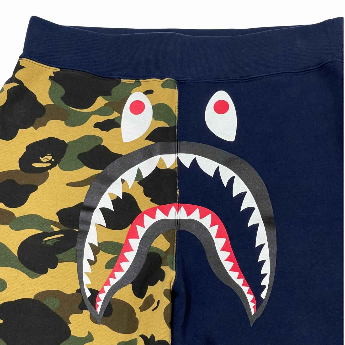 Bape Shark Navy Sweat Shorts