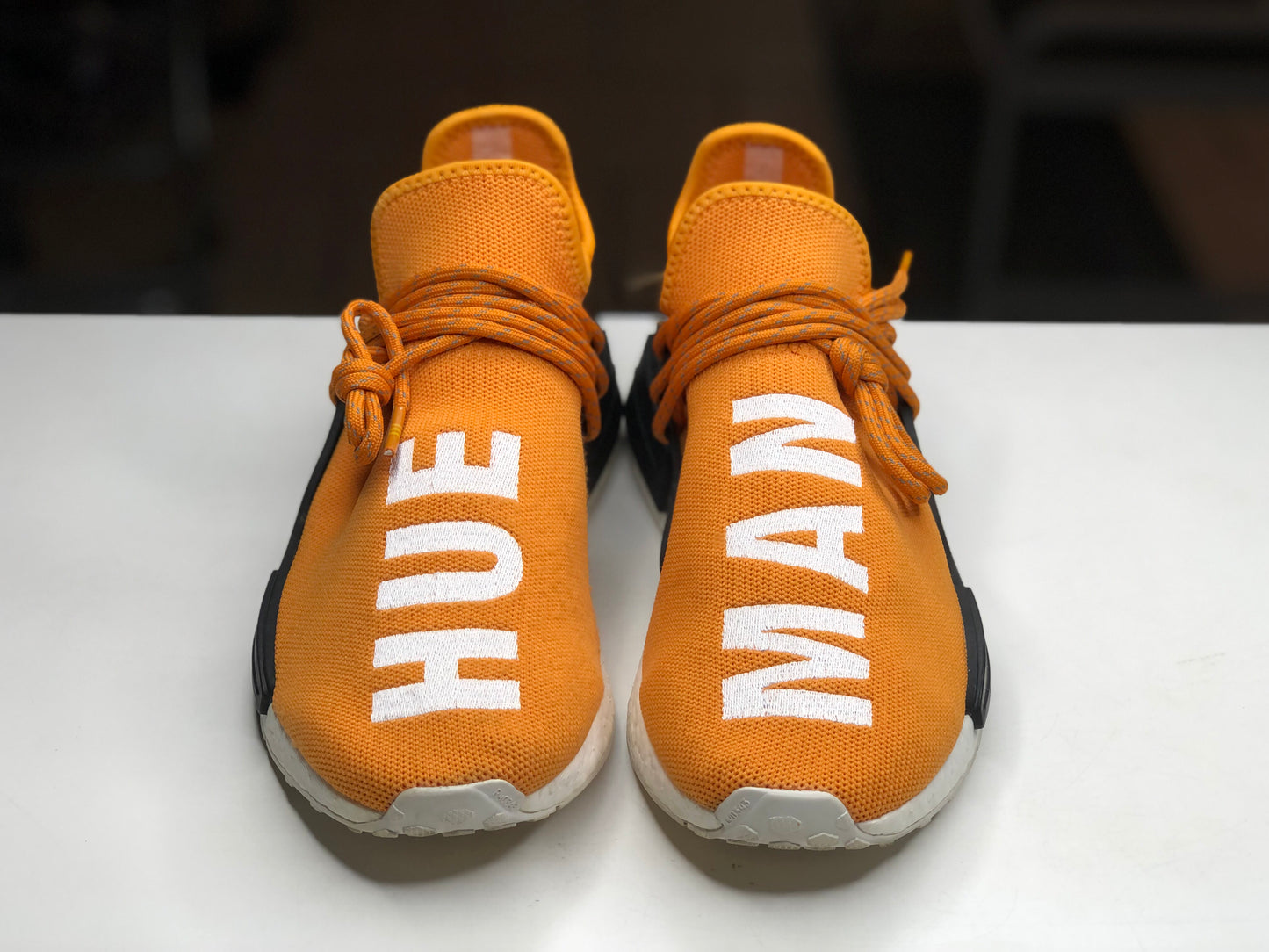 Adidas Human Race Man Tangerine size 7