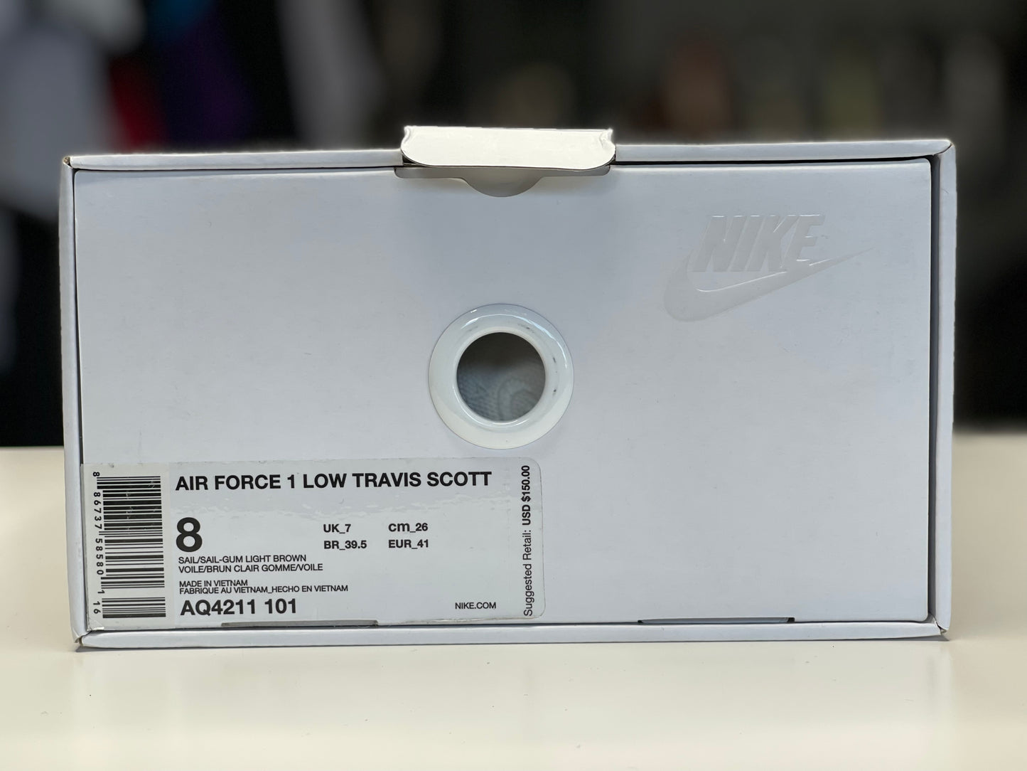 Nike Air Force Travis Scott Sail size 8