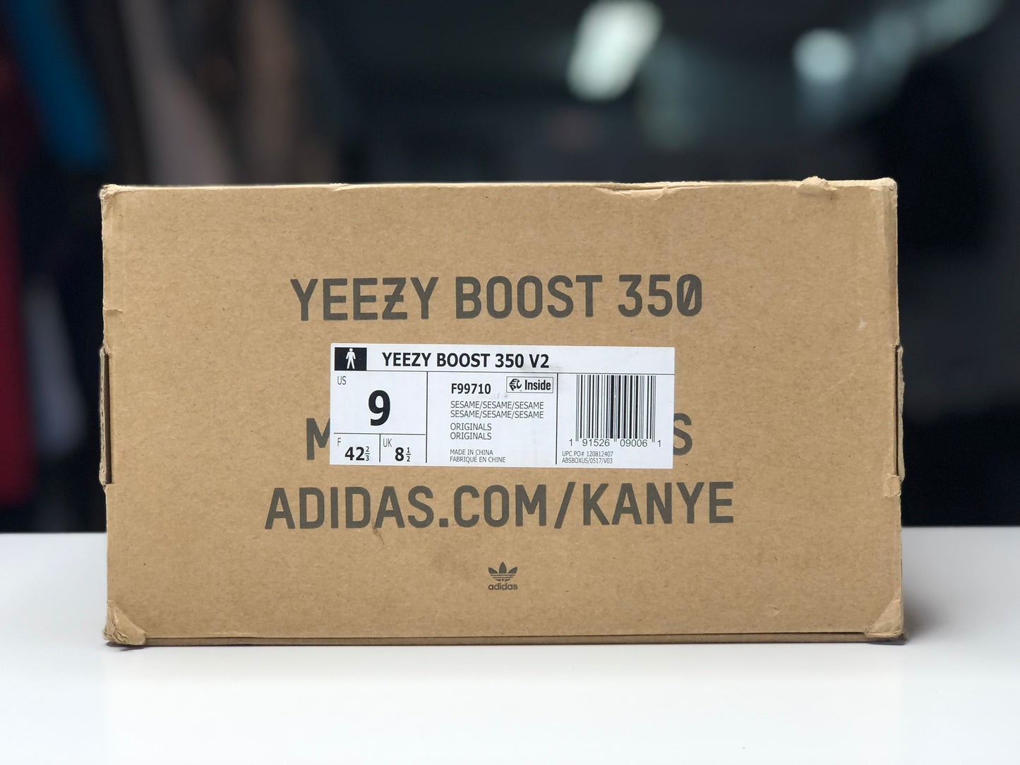 Adidas Yeezy Boost 350 V2 Sesame size 9