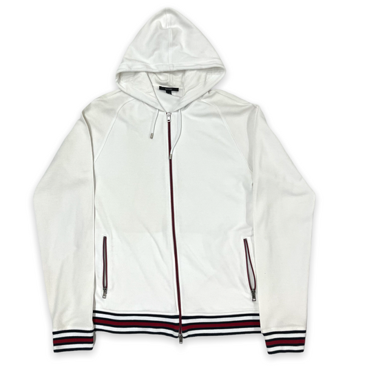 Gucci Hooded Zip Up Sweater White Size 3XL